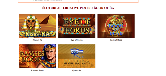 Homepage: Homepage Book of Ra Romania